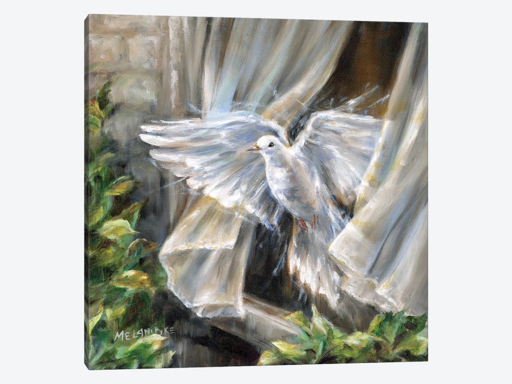 Dove Flying Free by Melani Pyke 1-piece Canvas Print