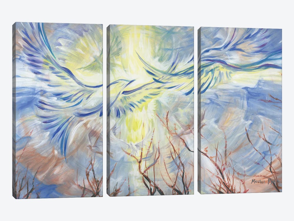 Doves And Branches by Melani Pyke 3-piece Canvas Art