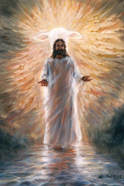 Contemporary Fine Art: The Lamb On The Water by Melani Pyke