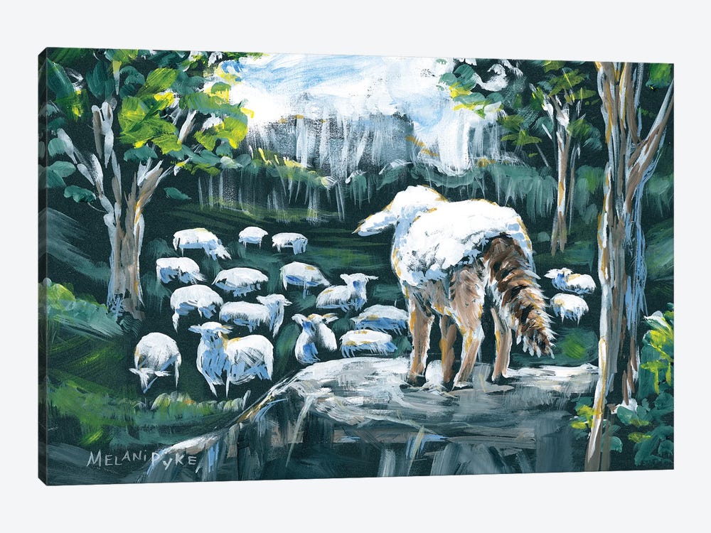 Wolf In Sheep's Clothing by Melani Pyke 1-piece Canvas Art Print