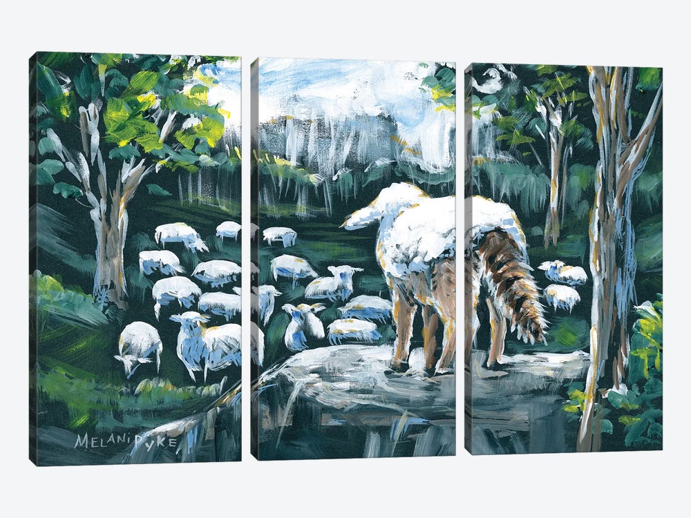 Wolf In Sheep's Clothing by Melani Pyke 3-piece Art Print