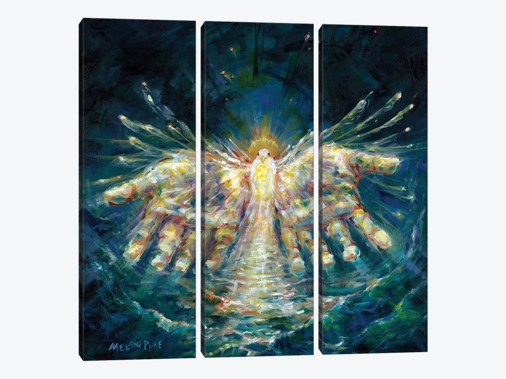 Let There Be Light by Melani Pyke 3-piece Canvas Print