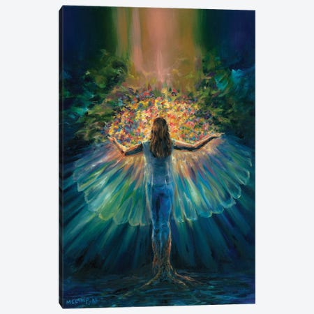 Created Anew With Wings Of Light Canvas Print #PYE157} by Melani Pyke Canvas Wall Art