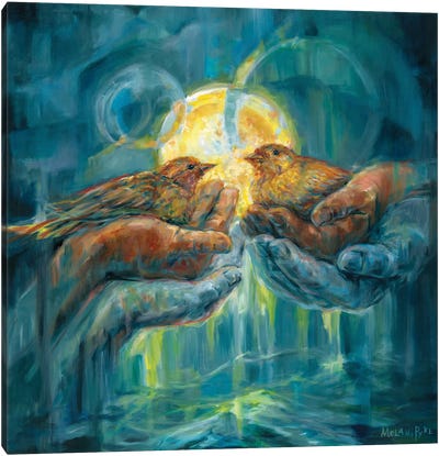 Hands Of Mercy Canvas Art Print - Melani Pyke
