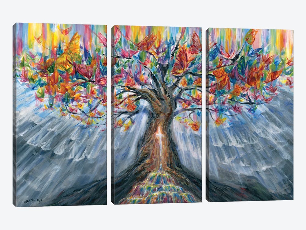 Tree Of Life by Melani Pyke 3-piece Canvas Wall Art