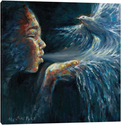 Breath To Wings Of Life Giving Water Canvas Art Print - Melani Pyke