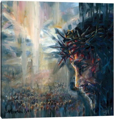 Christ Crucified For All Canvas Art Print - Christian Art