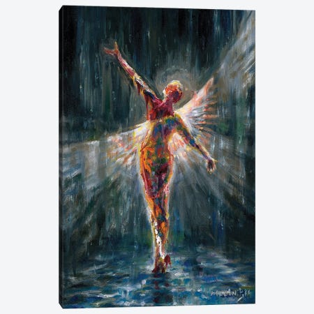 Winged Woman Canvas Print #PYE174} by Melani Pyke Canvas Art