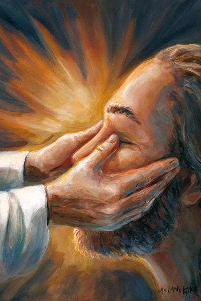 Melani Pyke: Jesus Heals Blind Man by Melani Pyke