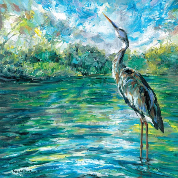 Marshes & Swamps: Great Blue by Melani Pyke