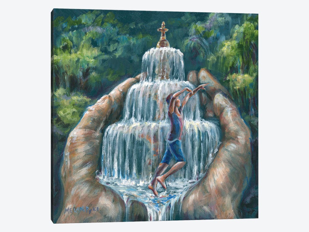 Dancing In The Fountain by Melani Pyke 1-piece Canvas Wall Art