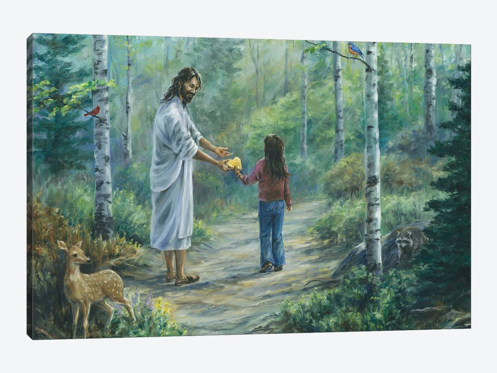 Jesus And Me by Melani Pyke 1-piece Canvas Art Print