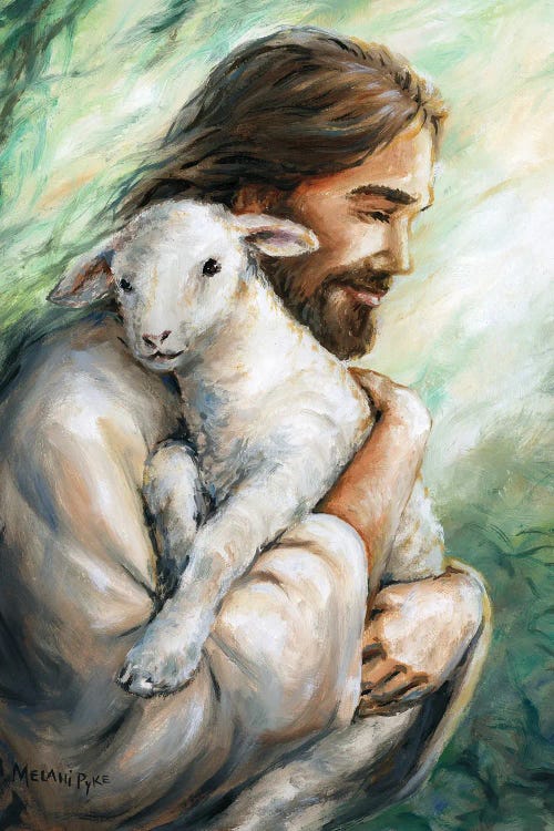 Jesus Bringing A Lost Lamb Home