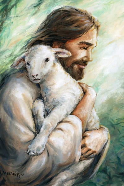 Melani Pyke: Jesus Bringing A Lost Lamb Home by Melani Pyke