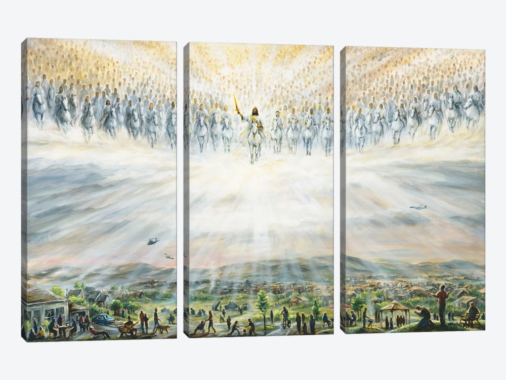 Jesus Returns by Melani Pyke 3-piece Canvas Wall Art