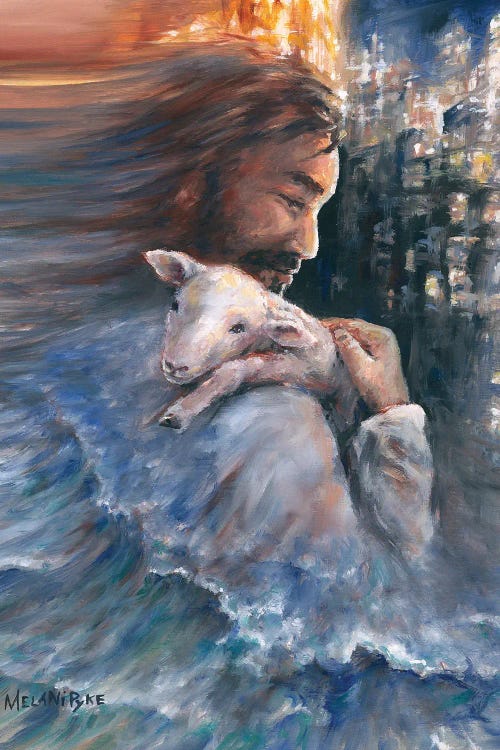 Lamb Over Living Water