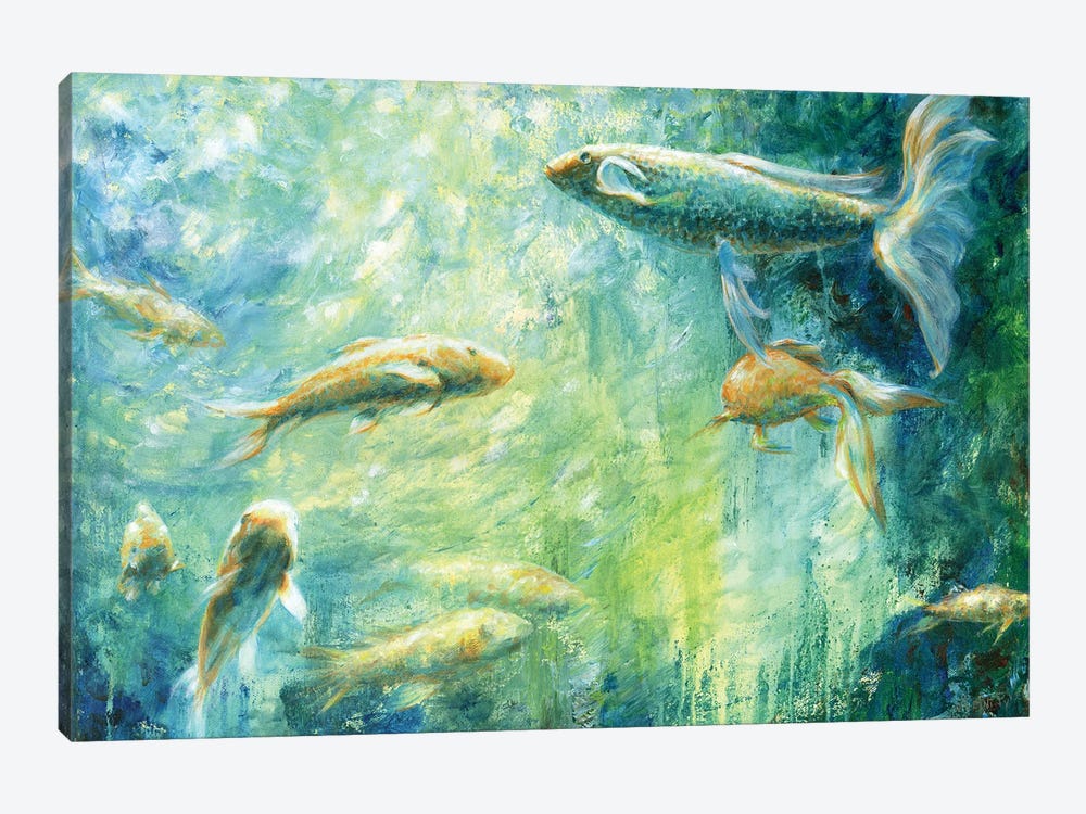 Artist's concept depicting the evolution of a lobe-finned fish to an  amphibian Wall Art, Canvas Prints, Framed Prints, Wall Peels