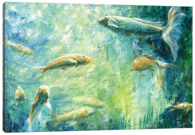 Life In The Fish Tank Canvas Art Print - Melani Pyke