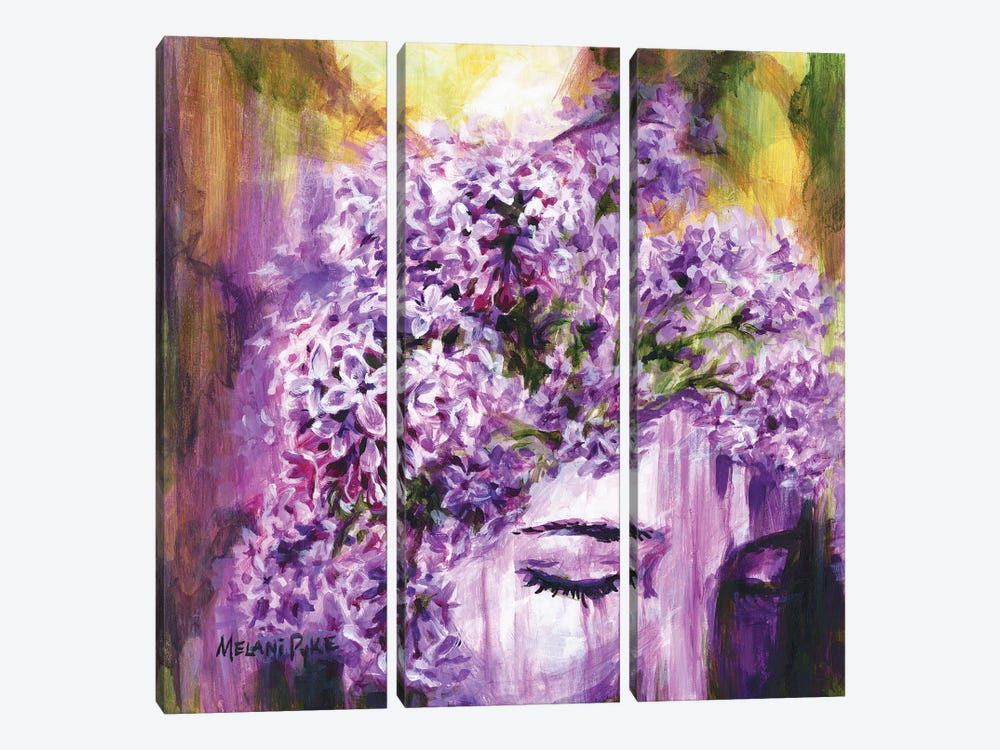 Lilacs by Melani Pyke 3-piece Canvas Artwork