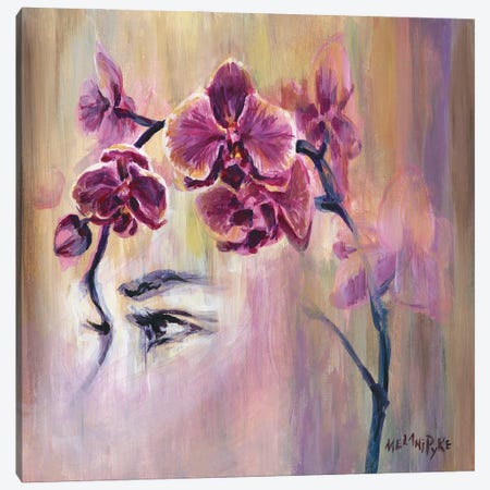 Orchids Profile Portrait Canvas Print #PYE50} by Melani Pyke Canvas Art