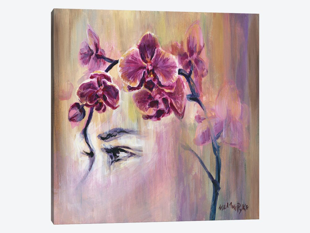 Orchids Profile Portrait by Melani Pyke 1-piece Canvas Wall Art