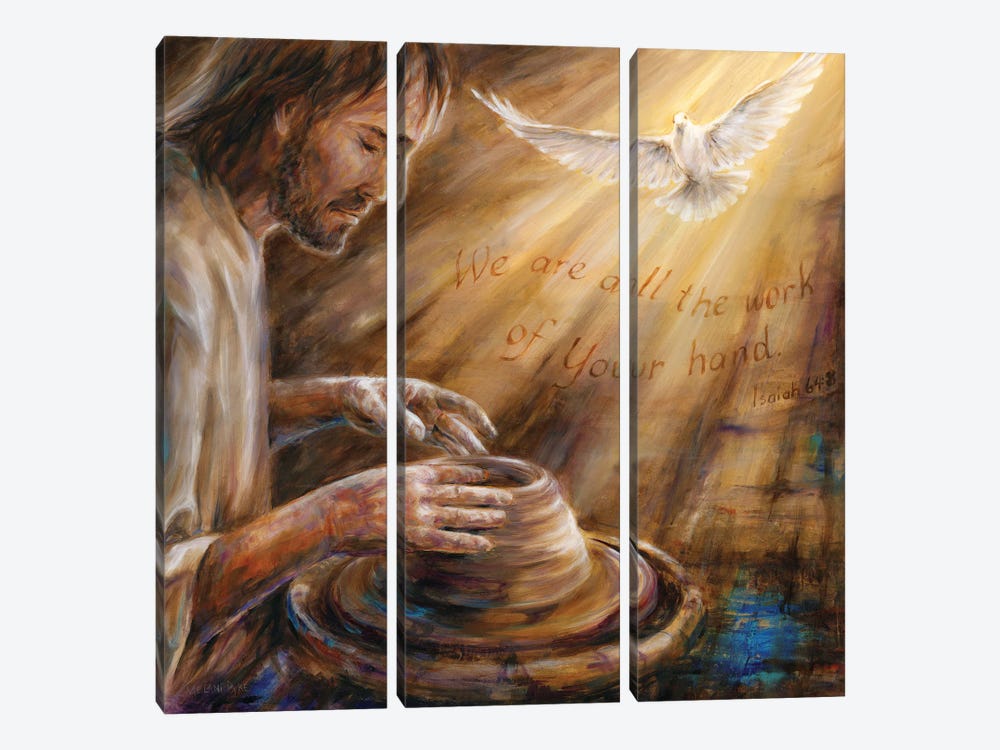 The Potter And The Clay by Melani Pyke 3-piece Canvas Artwork