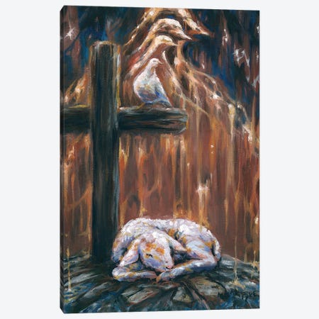 The Lamb And The Spirit Canvas Print #PYE65} by Melani Pyke Canvas Art