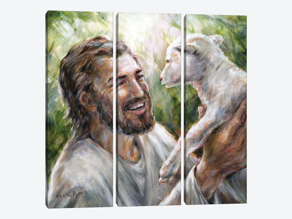 The Shepherd Lifts Me by Melani Pyke 3-piece Canvas Print