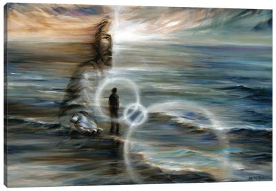 Walk With Me Canvas Art Print - Jesus Christ