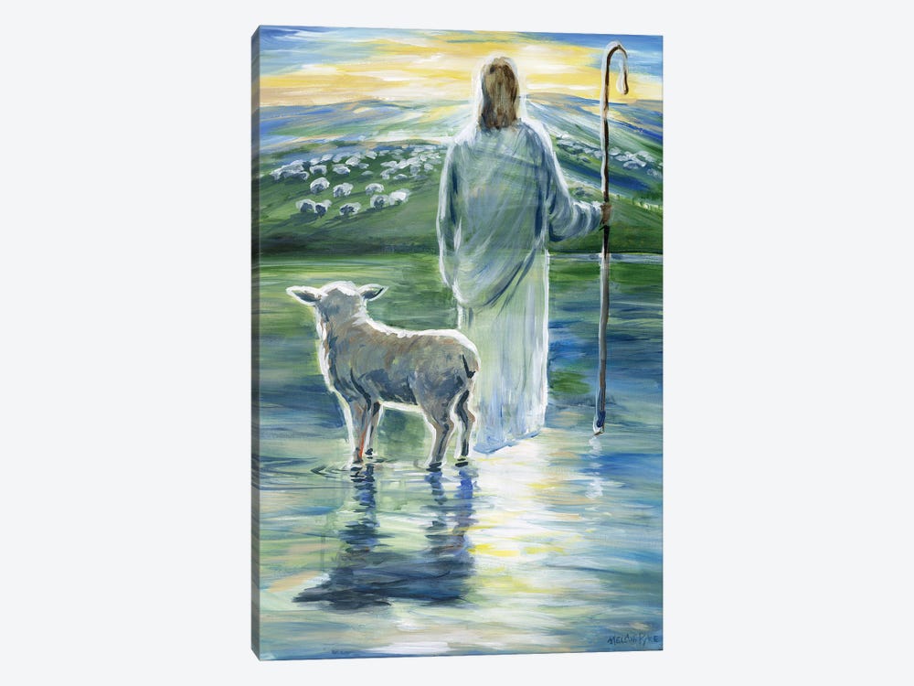 Walking In The Light Of The Shepherd by Melani Pyke 1-piece Canvas Art Print