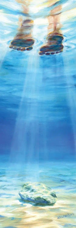 Walking On Water Over Sunken Rock