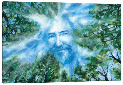 Looking To Heaven Canvas Art Print - Jesus Christ