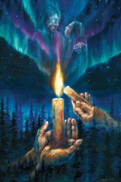 Aurora Borealis: Light Your Candle - Connection And Remembrance by Melani Pyke