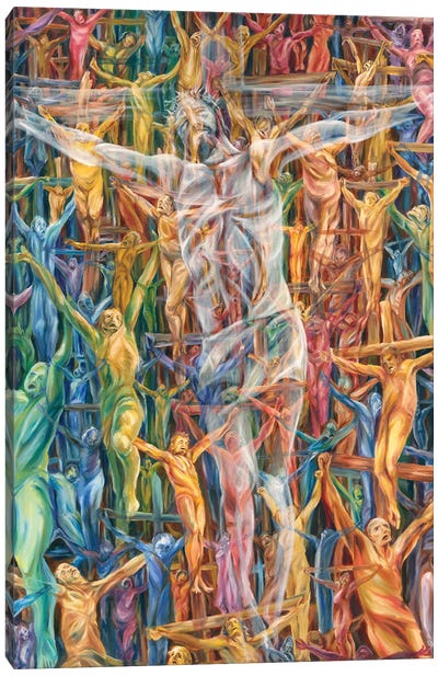 Crucified With Christ Canvas Art Print - Melani Pyke