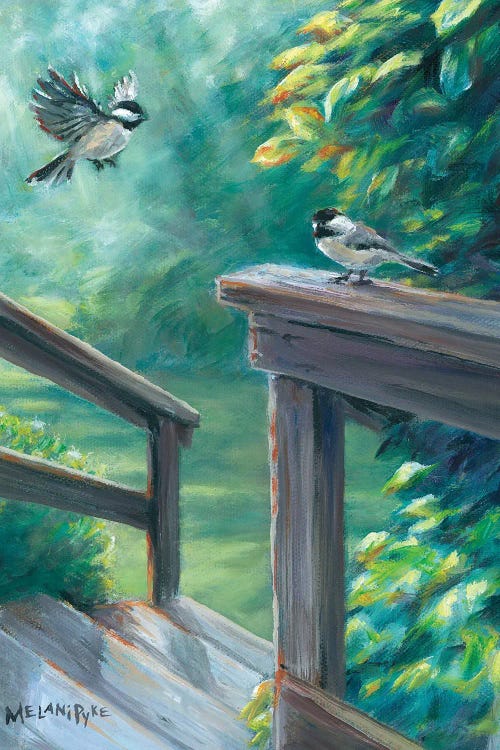 Chickadees Over Steps