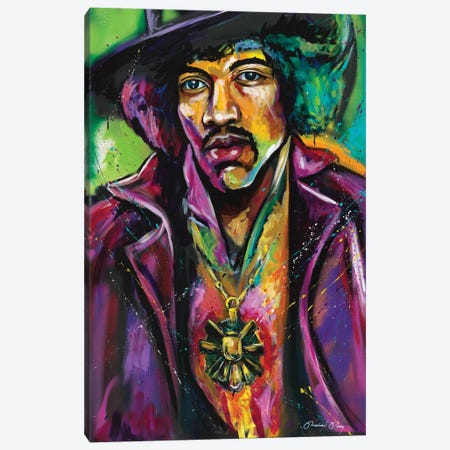 Purple Haze (Jimi Hendrix) Canvas Print #PYV10} by Michael Petty IV Canvas Print