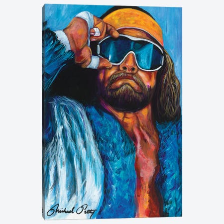 Macho Man Canvas Print #PYV11} by Michael Petty IV Art Print