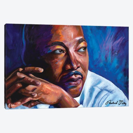 MLK (Martin Luther King) Canvas Print #PYV14} by Michael Petty IV Canvas Wall Art
