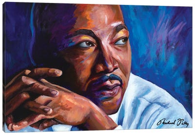 MLK (Martin Luther King) Canvas Art Print - Martin Luther King Jr.