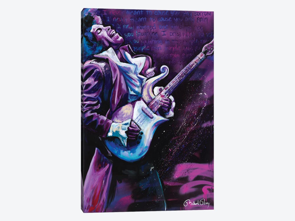 Purple Rain (Prince) by Michael Petty IV 1-piece Canvas Artwork