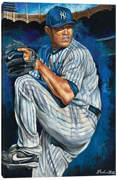 Sandman (Mariano Rivera) Canvas Art Print - Baseball Art