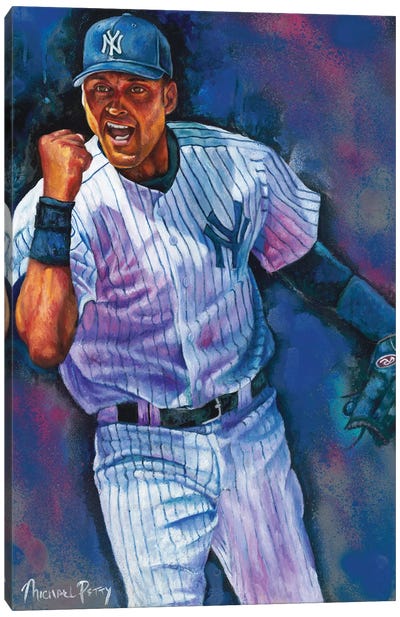 The Captain (Derek Jeter) Canvas Art Print - Baseball Art