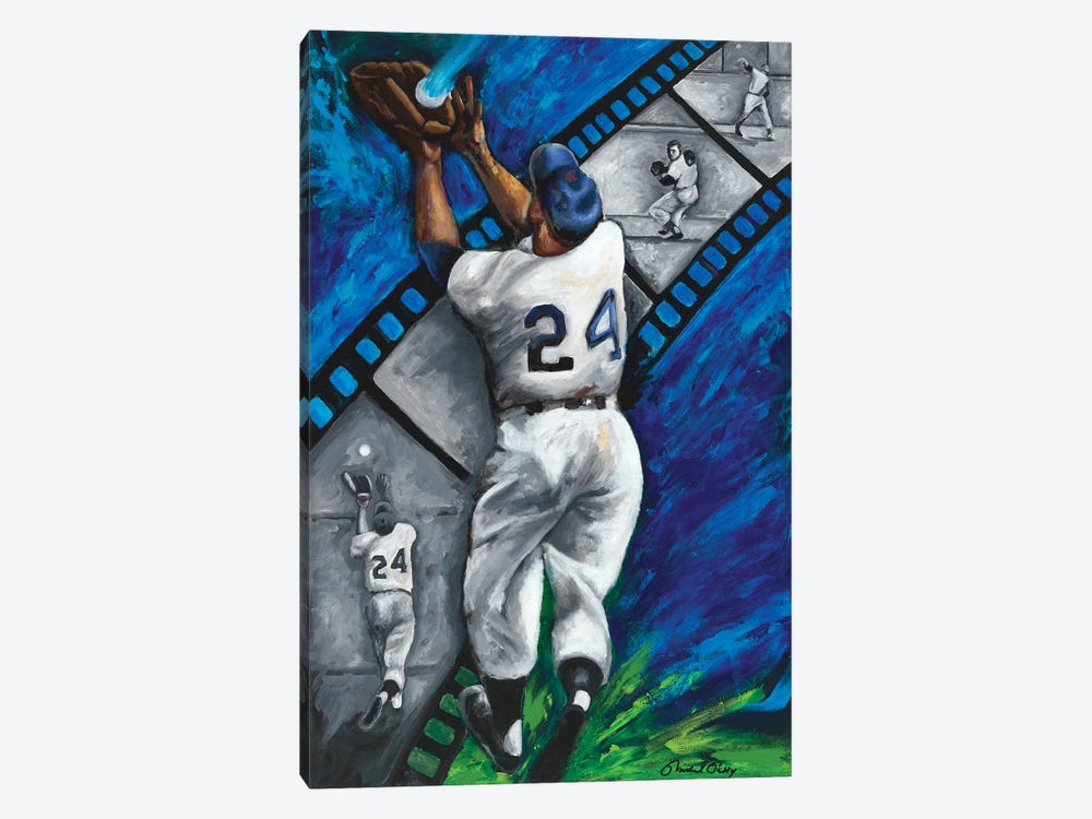 The Catch (Willie Mays) by Michael Petty IV 1-piece Canvas Art