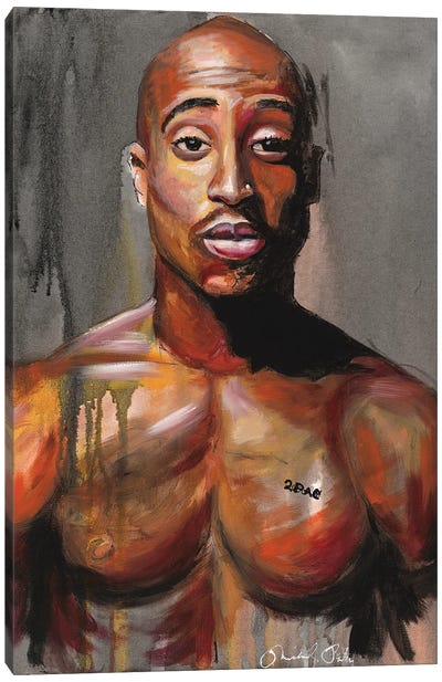 All Eyez On Me (Tupac) Canvas Art Print - Tupac Shakur