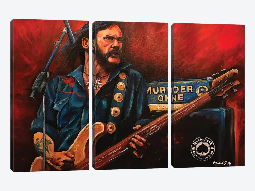 Lemmy by Michael Petty IV 3-piece Canvas Art