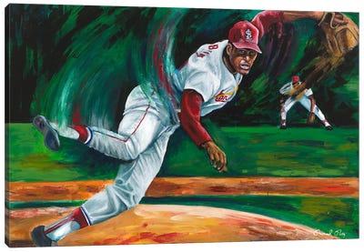 Gibby (Bob Gibson) Canvas Art Print - Baseball Art