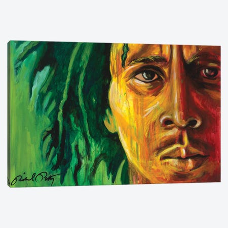 One Love (Bob Marley) Canvas Print #PYV5} by Michael Petty IV Art Print