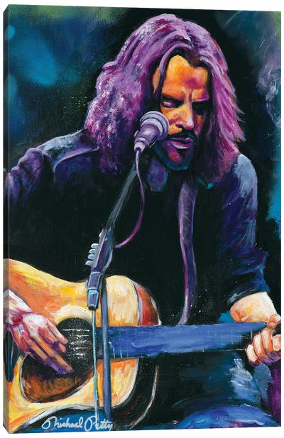 Cornell (Chris Cornell) Canvas Art Print - Michael Petty IV