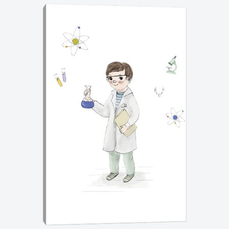 Scientific Boy Canvas Print #PZK100} by Paola Zakimi Art Print