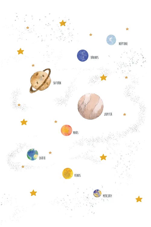 Planets by Paola Zakimi wall art